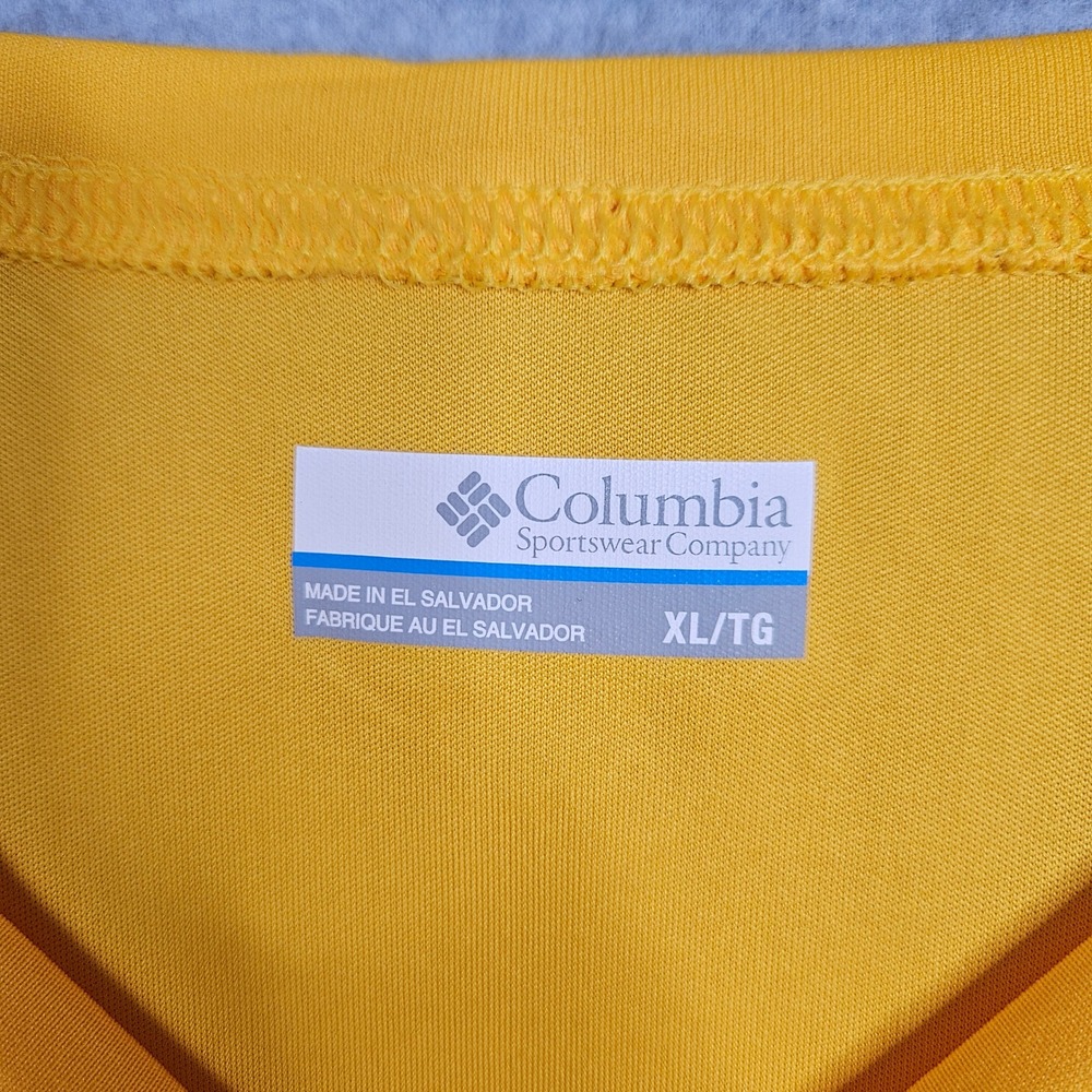 Columbia PFG LSU Tigers Terminal Tackle Shirt Mens XL Yellow Long Sleeve FM0286 - Picture 4 of 9